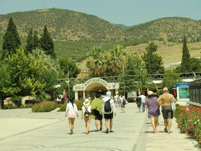 Pamukkale Antik Havuz (Kleopatra Havuzu) — fotoğraf